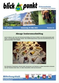 Amtsblatt KW 12 vom 25. März 2021