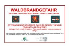 Akute Waldbrandgefahr Akute Waldbrandgefahr